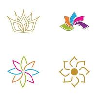 Beauty flower vector icon