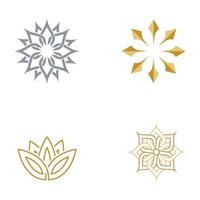 Beauty flower vector icon