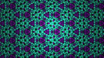 Abstract Textured Purple Green Background Kaleidoscope video