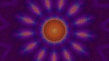 Abstract Textured Purple Orange Kaleidoscope Background video