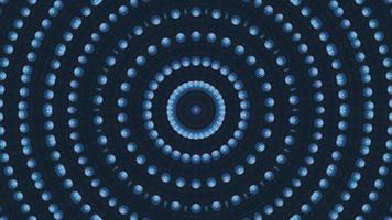 Abstract Rotating Background Kaleidoscope of Blue Spheres video