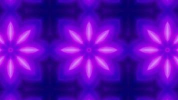 Neon Purple Floral Kaleidoscope video