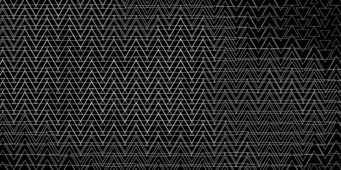 Dark Gray vector background with lines, triangles.