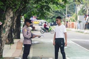 Sorong, West Papua, Indonesia 2021- Indonesian Police non-commissioned candidates photo