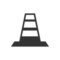 traffic cone isolated vector icon