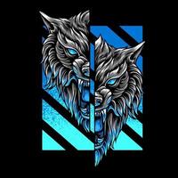 Wolf Head Illustration vector