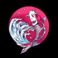 The Koi Fish Japan vector