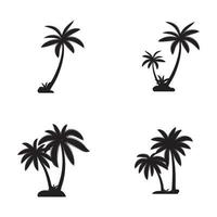 plantilla de logotipo de verano de palmera vector