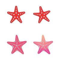 Sea Star fish icon Template vector