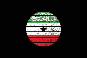 Grunge Style Flag of the Somaliland. Vector illustration.