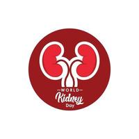 World Kidney Day Vector For Print and Celebrate