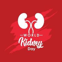 World Kidney Day Vector For Print and Celebrate