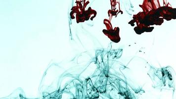 Ink Flows Smoothly in Underwater Aquarium