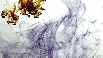 Ink Flows Smoothly in Underwater Aquarium video