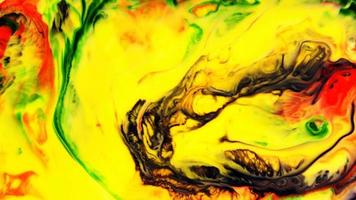 Abstract Colorful Food Ink Spread video