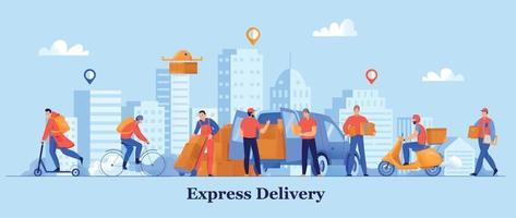 Delivery Service Illustration vector