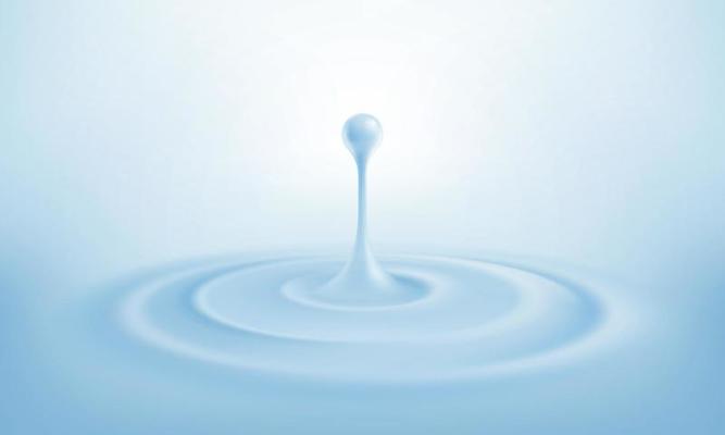 Water Drop Circles Realistic Composition