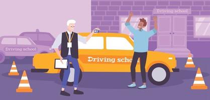 Driving School Composition vector