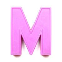 Magnetic uppercase letter M photo