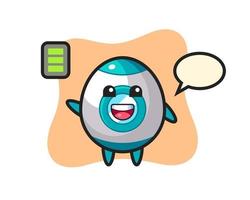 rocket mascot character with energetic gesture vector