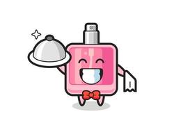 Character mascot of perfume as a waiters vector