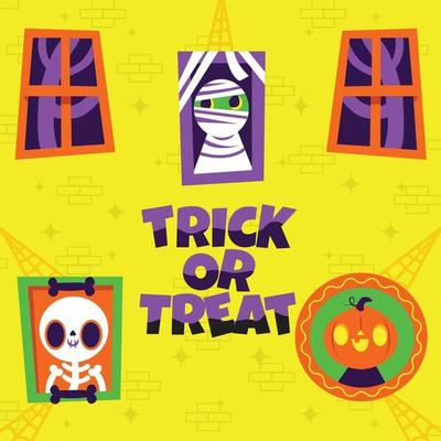 Photos of Halloween Creatures Background