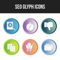 Seo and Business icons for commercial use vector