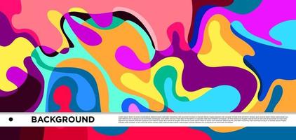 Vector colorful liquid and fluid abstract background