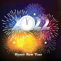 Happy New Year 2022 with fireworks backgrounds vector