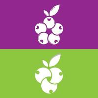 Grape vector logo template design