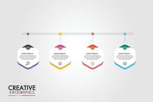 diseño de elementos de infografías de negocios. se puede utilizar para diseño web. vector