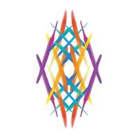 Abstraction brush background vector