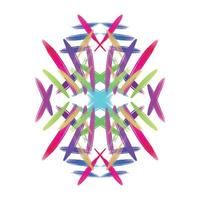 Abstraction brush background vector