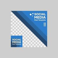 Social media post template vector