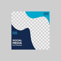 Social media post template vector