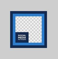 Social media post template vector