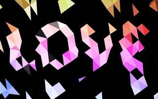 Light Multicolor, Rainbow vector abstract polygonal layout.