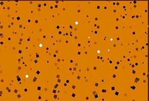 Light Orange vector texture in poly style with circles, cubes.