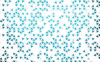 Light BLUE vector seamless template with crystals, triangles.