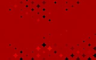 textura de vector rojo claro con hermosas estrellas.