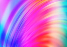 Light Multicolor, Rainbow vector background with bent lines.