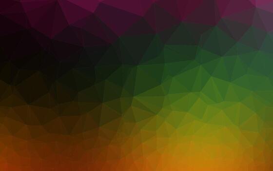 Dark Multicolor, Rainbow vector abstract mosaic pattern.