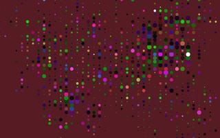 Light Multicolor, Rainbow vector background with bubbles.