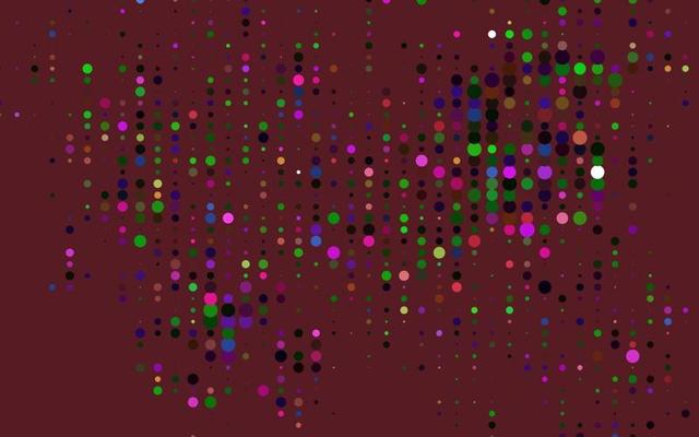 Light Multicolor, Rainbow vector background with bubbles.