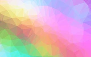 Light Multicolor, Rainbow vector triangle mosaic cover.