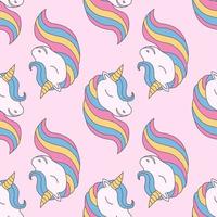 Unicorn Seamless Pattern Graphic. Surface textures for textile vector