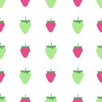 Seamless childish pattern with colorful strawberry vector background.