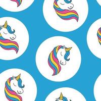 gráfico de patrones sin fisuras de unicornio. texturas superficiales para textiles vector