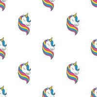 gráfico de patrones sin fisuras de unicornio. texturas superficiales para textiles vector