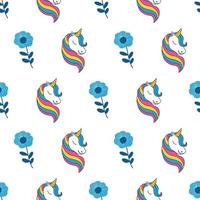 Unicorn Seamless Pattern Graphic. Surface textures for textile vector